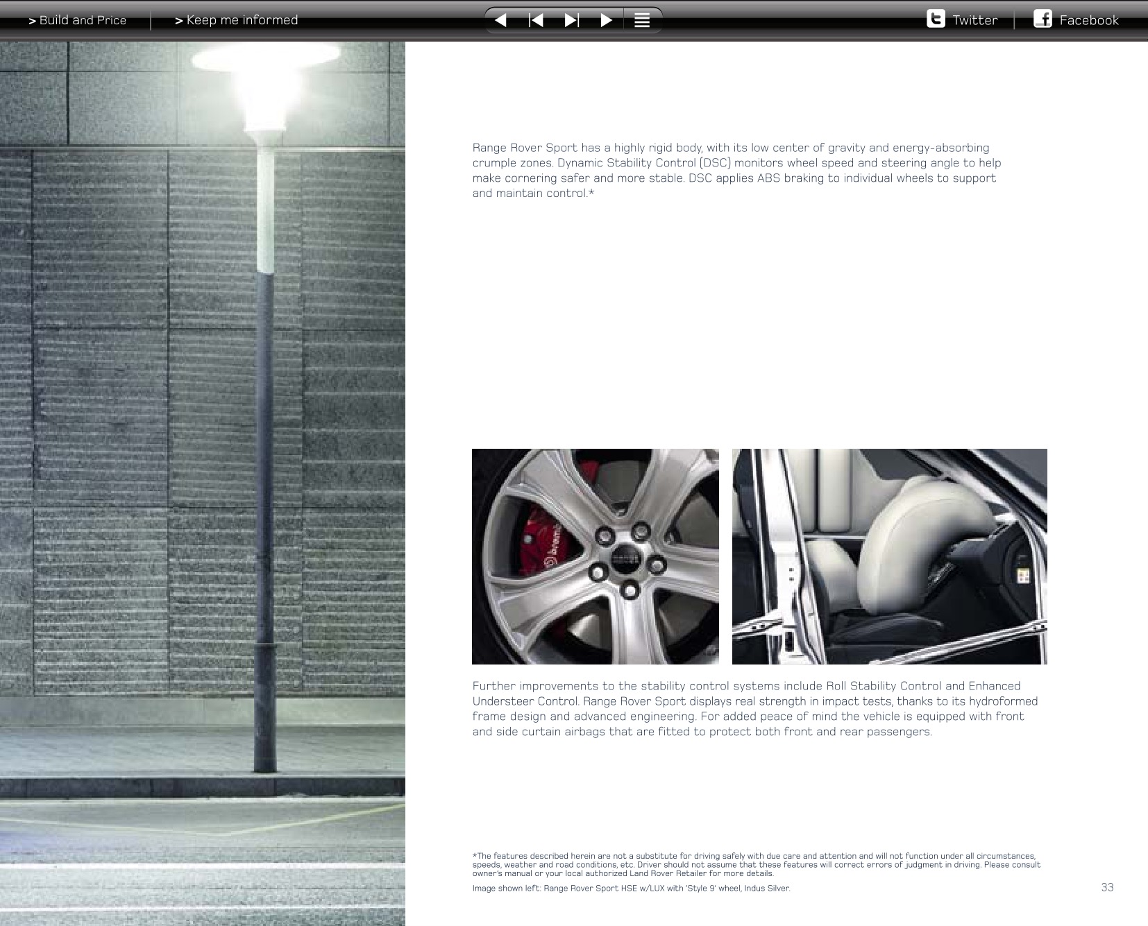 2013 Range Rover Sport Brochure Page 67